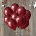 thumbnail image 4 of 100 globos de látex rojo vino de 12 pulgadas, globos de helio, decoración para bodas, cumpleaños, fiestas y San Valentín (12 pulgadas morados), 4 of 8