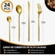 thumbnail image 3 of Juego De Cubiertos De Acero Inoxidable Con 24 Piezas, Cubiertos Para 6 Personas, Tenedor, Cuchillos Y Cucharas, Cubiertos Portatiles, Aptos Para Lavavajillas Set De Cubiertos Acero, 3 of 4