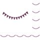 thumbnail image 2 of Injueey Party Garland es fácil de instalar y está hecho para durar Tela resistente y duradera Banner Party Garland purple púrpura 10Conjunto, 2 of 6