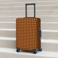 thumbnail image 5 of Uemuo Black And Orange Houndstooth Printed Washable Luggage Cover - Fashion Suitcase Protector Fits 18-32 Inch Luggage -Medium, 5 of 9