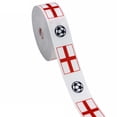 thumbnail image 2 of Cififendec Soccer Themed Grosgrain Ribbon, 180", Country Flag Print Ribbon for Soccer Fans Gift Wrapping, Party Decor and DIY Crafts(White), 2 of 5