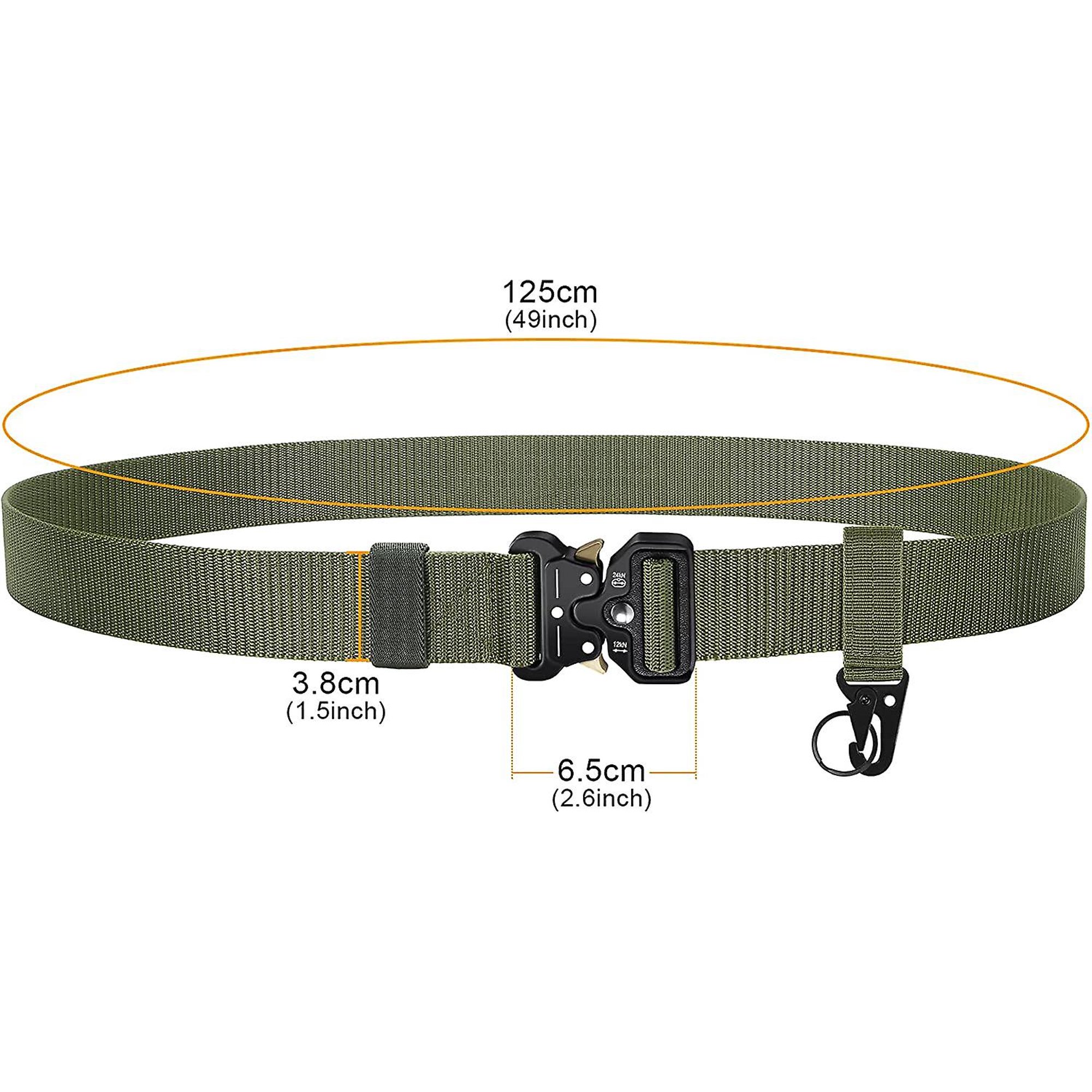 Nylon Rigger Belt Nylon Rigger Belt WOLFHUNT Men's Tactical Belt 2-Pack - Quick-Release ...