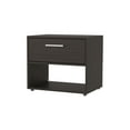 thumbnail image 2 of Brown Round Nightstand with Storage Drawer / Suitable for Bedroom Organization, 2 of 4