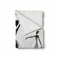 thumbnail image 2 of Ballet Soft Flannel Fleece Blanket, Ballerina Silhouettes Practising Classic Dance Performing Theatrical Art, Cozy Plush for Indoor and Outdoor Use, 70" x 90", Off White Black Mauve, by Ambesonne, 2 of 6