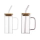 thumbnail image 1 of Taza De 400 Ml Para Beber, Cuadrado Transparente Para , Té, Agua, Estilo B, 1 of 9