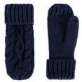 thumbnail image 3 of Andorra Women's Cable Knit Winter Hat, Scarf, & Gloves Set, 3 of 5