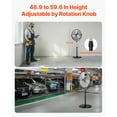 thumbnail image 4 of KFFKFF 20" Industrial Oscillating Standing Fan, 4500CFM High Velocity Pedestal Fan with Adjustable Height from 46.9 to 59.6 Inches, Ground Fans with 3 Speed Settings, 4 of 7