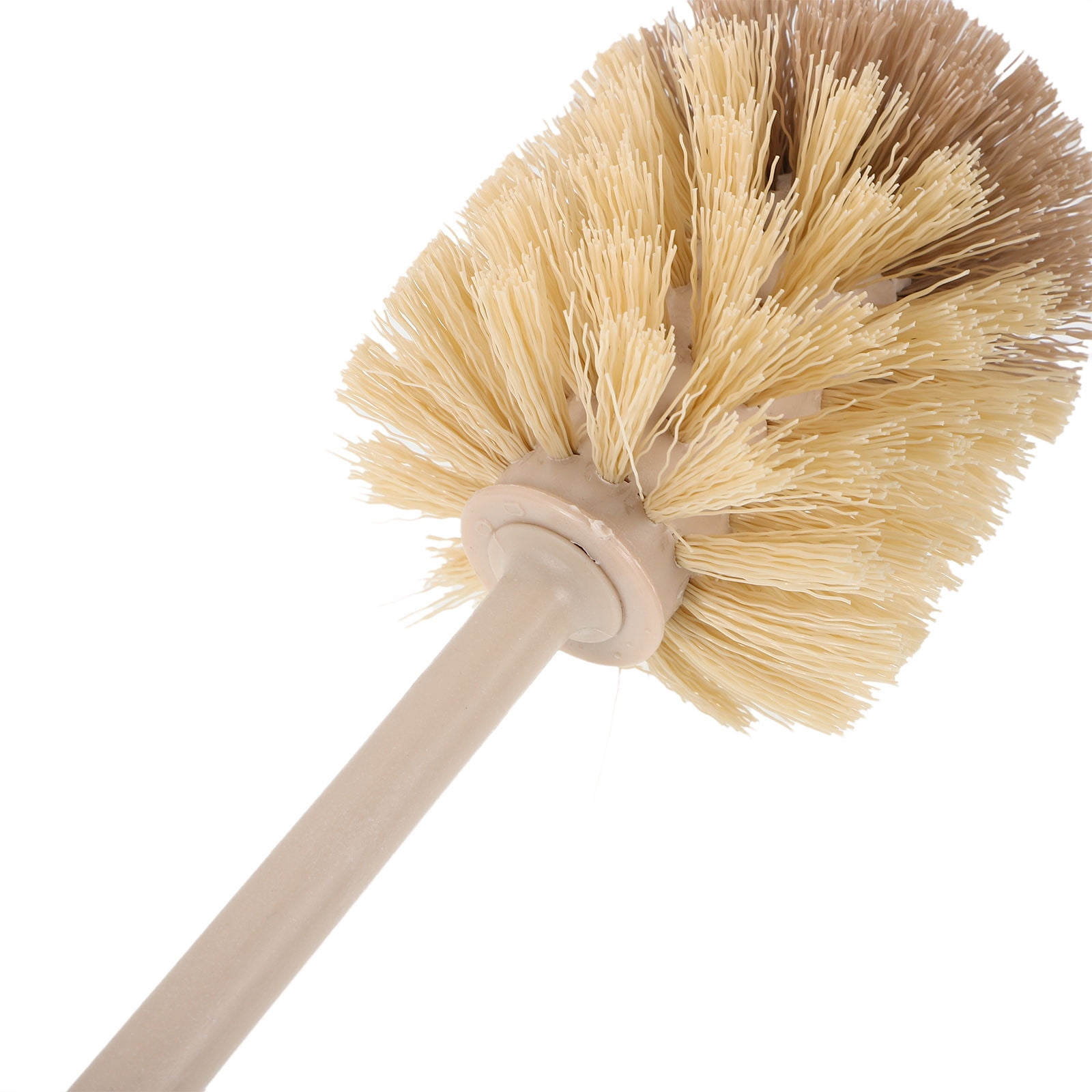 SKISUNO Sanitary Toilet Brush Set Khaki Wooden Handle Soft Bristles Home Bathroom
