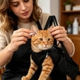 thumbnail image 4 of Pet Carrying Bag Grooming Restraint Bag, with Nylon Scratch Proof Portable Multi Functional Pet Bags for Bathing Nail Trimming Grooming, 4 of 5