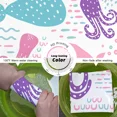 thumbnail image 7 of Pink Whale Shower Curtain Cool Fun Ocean Cartoon Shower Curtain Bathroom Cute Kids Bathroom r Polyester Hanging Curtains, 7 of 7