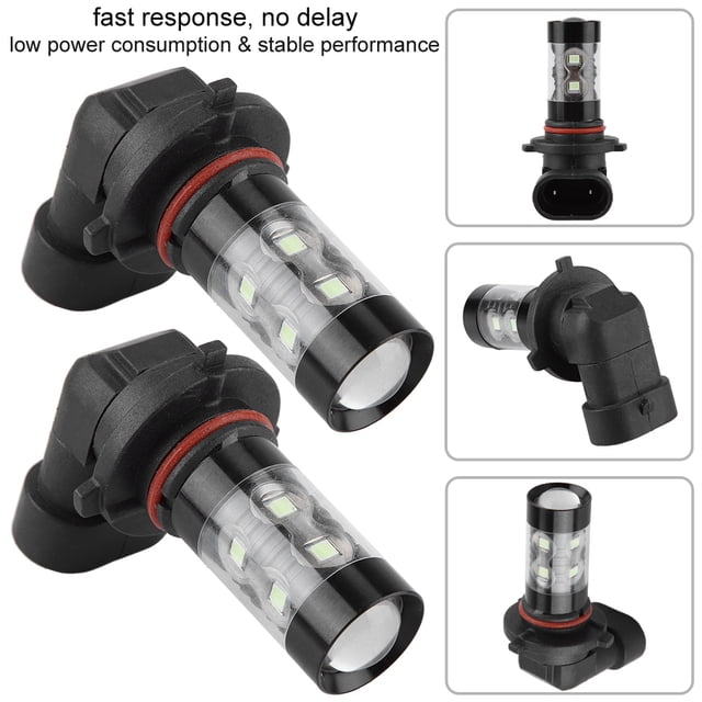 2 UDS 9005 HB4 8000K ICE E 50W KIT DE BOMBILLAS LED para FAROS ANTININBLA LÁMPARA DE ENTUCCIÓN DE COCHE AUTOMÁTICOS 9006 BARMBILLAS Hijo Adecuadas para Luz AntiniBla