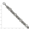 thumbnail image 3 of White Stainless Steel bracelet Fancy 8.25 in 7.3 mm, 3 of 3