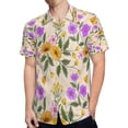 thumbnail image 4 of High Quality Hawaiian Shirts for Men Short Sleeve Aloha Beach Shirt Floral Summer Casual Button Down Shirts Blouses 4U54I2, 4 of 7