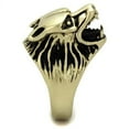 thumbnail image 4 of TK2462 - IP Antique Copper Stainless Steel Ring with Epoxy in Jet, 4 of 4
