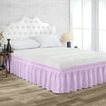 thumbnail image 1 of Wrap Around Bed Skirt Lilac Short Short Queen Size 13 Inch Tailored Drop, Soft Double Brushed Premium Hotel Quality Microfiber Bed Skirt Luxury, Easy to Care Wrinkle & Fade Resistance, 1 of 3