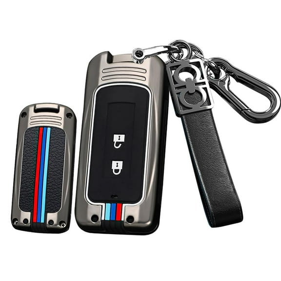 2 Button Key Fob Cover for Mitsubishi Outlander Sport Eclipse Cross ASX Mirage RVR Lancer Fortis Ex Smart Key Cover for Mitsubishi Keyless Entry Remote Shell Accessories-A Keychain