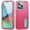 Pink blue, variant on for iPhone 14/15/16/17/plus/ Pro/pro max Case with Built-in Stand,Tripe Layer Heavy Duty Drop Protection Full Body Rugged Shockproof Military Protective Tough Durable Phone Cover