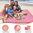 thumbnail image 4 of Large Outdoor Picnic Blanket, 59"x78.7" Waterproof Picnic Mat, Sandproof Beach Blanket Portable Camping Blanket Lightweight, 4 of 8
