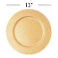 thumbnail image 3 of Simply Elegant Crystal Beaded Plastic Charger Plate | Service Plate for Parties, Dinner, Weddings, Quinceaneras and Events | 13 inch Diameter | Gold- Gloss Finish | Set of 12, 3 of 10