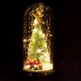 Temacd Artificial Christmas Tree Charming Plastic Colorful Lighted 