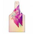 thumbnail image 1 of Triangle Cutting Board, Triangular Shapes on Pastel Toned Warm Ombre Background Geometric Galaxy Fantasy, Decorative Tempered Glass Cutting and Serving Board, in 3 Sizes, by Ambesonne, 1 of 2