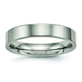thumbnail image 1 of Titanium Polished Flat Comfort Back Ring 6.5 Size, 1 of 6