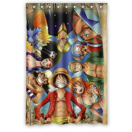 deyou one piece shower curtain polyester fabric bathroom shower