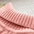 thumbnail image 4 of Eltusu Girls Turtleneck Sweaters, Casual Thermal Soft Pullover Winter Tops Pink Size 3-8 T, 4 of 5