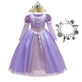 thumbnail image 1 of Disney vestido de princesa Rapunzel para niña, disfraz de Sofía para cumpleaños, Halloween, carnaval, fiesta, 1 of 4