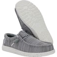 thumbnail image 4 of HEYDUDE Men Wally Stretch Sox Wide Lace-Up Moccasins Gray, 11, 4 of 6