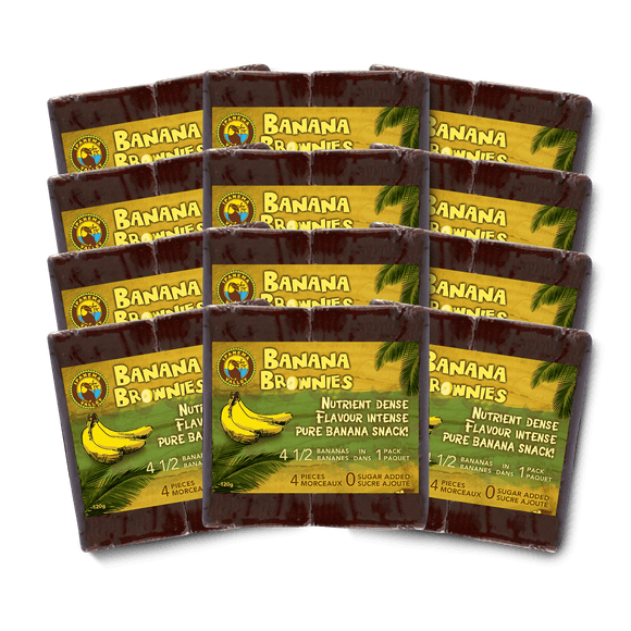 Ipanema Valley Vegan Fruit Snack Banana Brownies; 12-Pack
