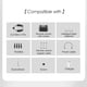 thumbnail image 2 of 2026 Carrying Case Remote Controlled Helicopter Drone Handbag Silver For DJ Mini 3 Pro 25 23 8 Cm PU Storage Bag, 2 of 5