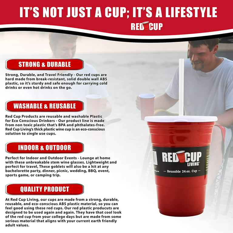 18oz Reusable Red Party Cup  Best Red Party Cups – Redcupliving