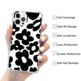thumbnail image 2 of Black Flowers Case Compatible with iPhone 14 Pro,Unique Art Design TPU Shock-proof Full Cover, 2 of 6