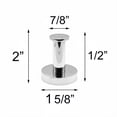thumbnail image 6 of Wall Mount Towel Hook, Single Robe Hook, Polished Stainless Steel, Straight Hanging Support, Rust-Resistant, Sleek Minimalist Design, Ideal for Bathroom, Kitchen, Bedroom, Easy Installation, 6 of 7