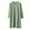 #099-Green, variant on Cozy Solid Color Brushed Flannel Nightgown with Round Neck and Long Sleeves for Women Loose Fit Mid-Calf Sleepwear
