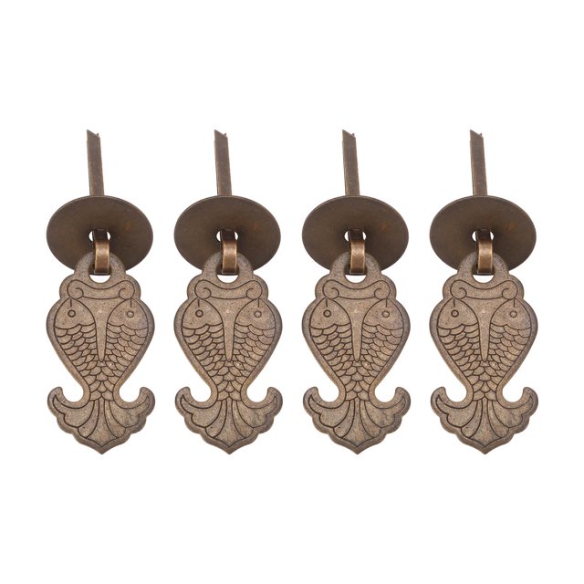 Tiradores Colgantes Para Cajones Antiguos, Colgante De Material De Latón, Manija Decorativa Antigua, Patrón Exquisito Resistente A La Corrosión, 4 Juegos Para Gabinete Para