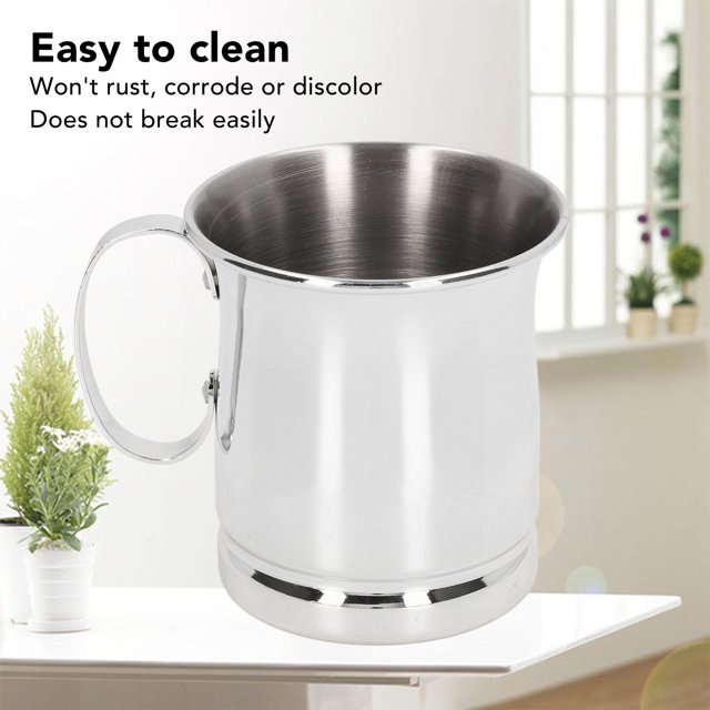 Taza Portátil, Taza De Cóctel De Acero Inoxidable Para Prevención De óxido, 400 Ml, Uso Duradero, Limpieza Fácil Y Resistente Para Oficina
