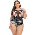 thumbnail image 6 of sovlvnd Summer Clearance Women Summer Beach Casual Plus Size Printing Lace Fashionable Swimsuit Bikini Beachwear Swimwear, 6 of 9