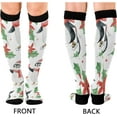 thumbnail image 2 of Coolnut Cute Penguin Compression Socks for Men & Women 1 Pack, Knee High Stockings for Running, Sport, Hiking & Travel, 2 of 6