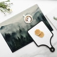 thumbnail image 4 of BaHomeck placemats Set of 4 Forest Of Evergreen Trees Against The Backdrop Of Mist-Covered Mountains Cotton Linen rectangle Placemats for Kitchen Dining Table Indoor,Outdoor,18*12inch, 4 of 4
