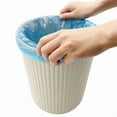 thumbnail image 5 of Ribbed Plastic Wastebasket 1.64G Indoor Garbage Bin Compact Touchless Design New, 5 of 6