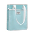 thumbnail image 1 of Bolsa Tote Popgear, Verde Aqua, Vertical con Asas Blancas, 1 of 4