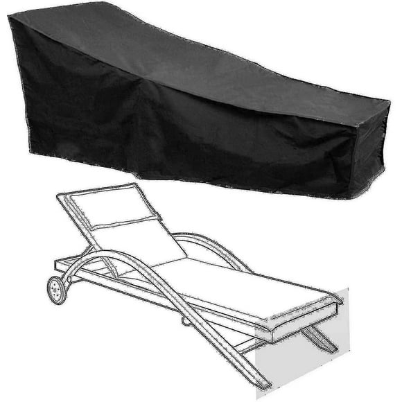 Sun Lounger Cover Waterproof Garden Sunbed Cover Patio Furniture Lounge Chair Protector-26-1
