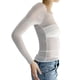 thumbnail image 5 of Txlixc Blusa de oveja de primavera y otoño femenina camisa plisada ajustada de manga larga blanca y cuello cuadrado Txlixc moda, 5 of 6