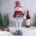 thumbnail image 3 of Christmas Santa Snowman-Reindeer Christmas Decoration Leg Table Mantel Decoration, Retractable Standing Ornament, 3 of 3