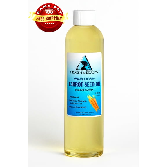 Carrot Seed Oil Organic Carrier Cold Pressed Premium Fresh 100% Pure 8 oz