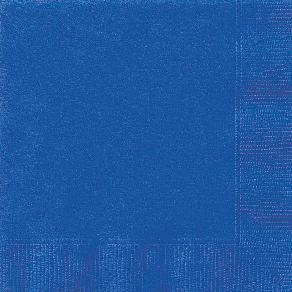 75CT 6.5IN x 6.5IN Blue Disposable Paper Napkins by Way To Celebrate