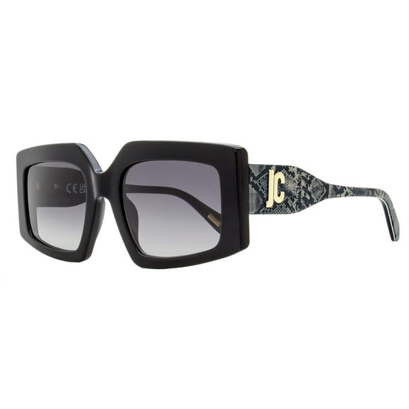 Just Cavalli Butterfly Snakeskin Sunglasses SJC020K 0700 Black 54mm