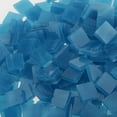 thumbnail image 3 of 250 piezas de mosaicos de vidrio cuadrados, piezas de vidrio vítreo para artes y manualidades Lago azul, 3 of 9